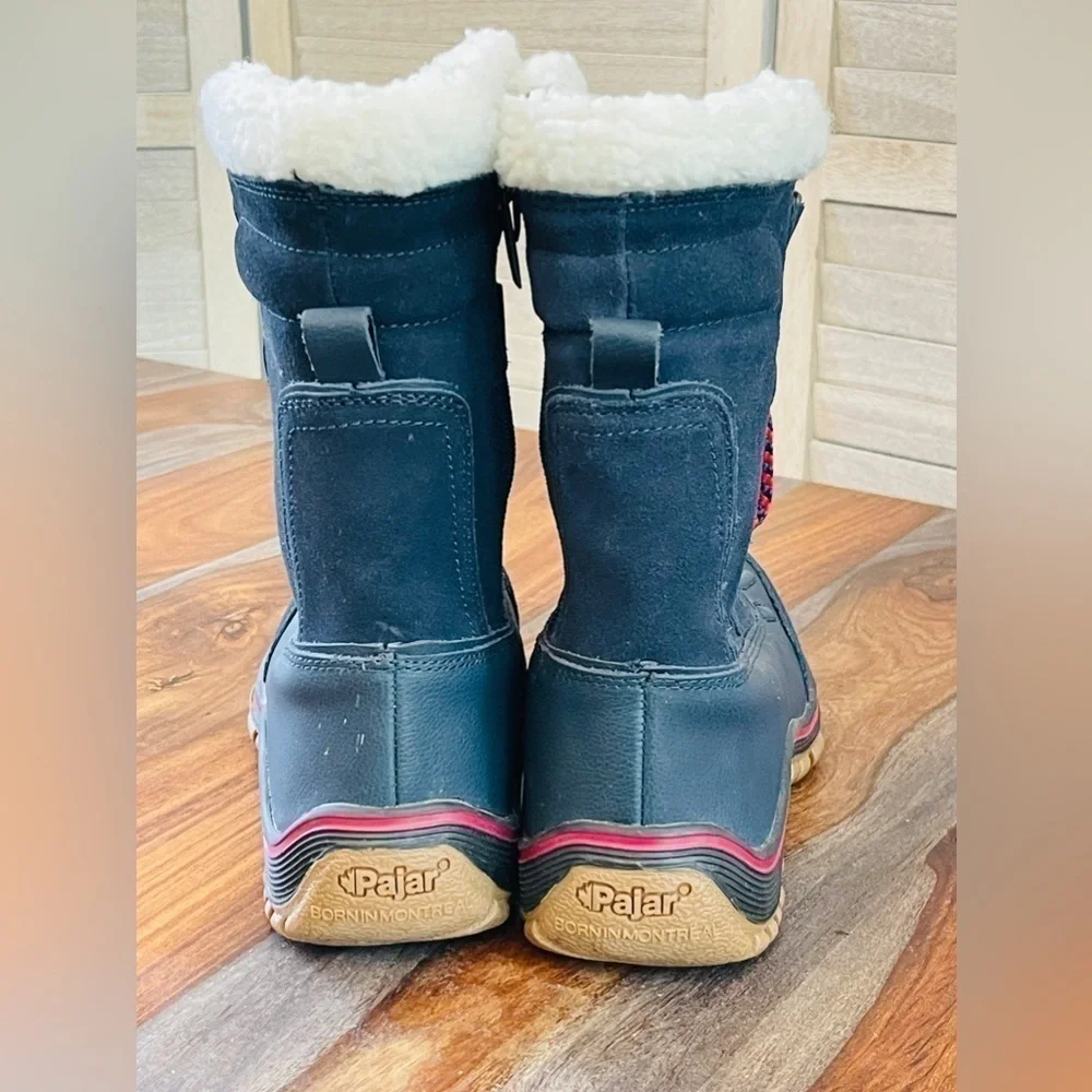 Pajar Canada Alina Waterproof Navy Winter Boots Women’s Size 6-6.5